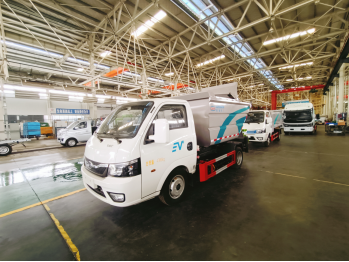 比亞迪CL5041ZZZBEV型純電動(dòng)自裝卸垃圾車